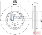 DP0113JM JAPANPARTS brzdový kotúč DP0113JM JAPANPARTS