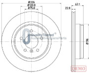 DP0114JM Brzdový kotouč GOLD JAPANPARTS