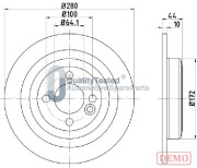 DP0135JM Brzdový kotouč GOLD JAPANPARTS