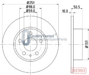 DP0202JM Brzdový kotouč GOLD JAPANPARTS