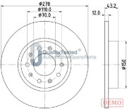 DP0204JM Brzdový kotouč GOLD JAPANPARTS