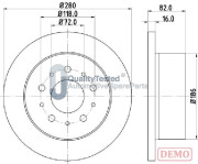 DP0216JM Brzdový kotouč GOLD JAPANPARTS