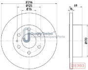 DP0225JM Brzdový kotouč GOLD JAPANPARTS