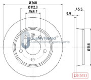 DP0306JM Brzdový kotouč GOLD JAPANPARTS