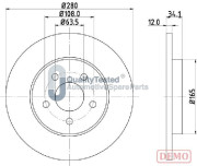 DP0309JM Brzdový kotouč GOLD JAPANPARTS