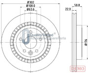 DP0325JM Brzdový kotouč GOLD JAPANPARTS