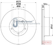 DP0401JM Brzdový kotouč GOLD JAPANPARTS