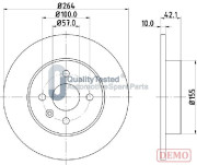 DP0407JM Brzdový kotouč GOLD JAPANPARTS