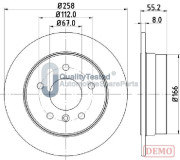 DP0500JM JAPANPARTS brzdový kotúč DP0500JM JAPANPARTS