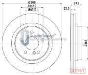 DP0510JM Brzdový kotouč GOLD JAPANPARTS