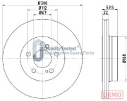 DP0517JM JAPANPARTS brzdový kotúč DP0517JM JAPANPARTS