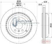 DP0519JM Brzdový kotouč GOLD JAPANPARTS