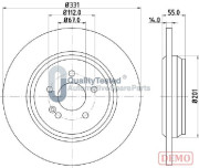 DP0523JM Brzdový kotouč GOLD JAPANPARTS