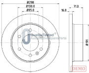 DP0527JM JAPANPARTS brzdový kotúč DP0527JM JAPANPARTS