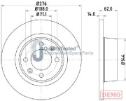 DP0604JM Brzdový kotouč GOLD JAPANPARTS