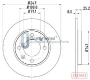 DP0615JM Brzdový kotouč GOLD JAPANPARTS