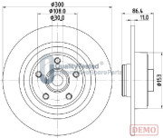 DP0702JM JAPANPARTS brzdový kotúč DP0702JM JAPANPARTS