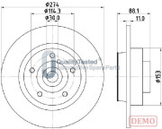 DP0705JM Brzdový kotouč GOLD JAPANPARTS