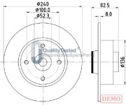 DP0712JM Brzdový kotouč GOLD JAPANPARTS