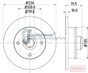 DP0922JM Brzdový kotouč GOLD JAPANPARTS