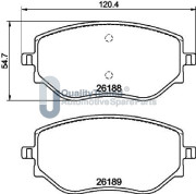 PA0550JM Sada brzdových destiček, kotoučová brzda GOLD JAPANPARTS