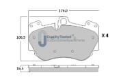 PA0919JM Sada brzdových destiček, kotoučová brzda GOLD JAPANPARTS