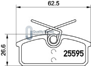 PP0705JM Sada brzdových destiček, kotoučová brzda GOLD JAPANPARTS