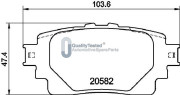 PP264JM Sada brzdových destiček, kotoučová brzda GOLD JAPANPARTS