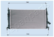 RDA053081 JAPANPARTS chladič motora RDA053081 JAPANPARTS