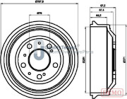 TA0605JM Brzdový buben GOLD JAPANPARTS