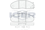 140994 Brzdové destičky ICER