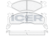 141270 Brzdové destičky ICER
