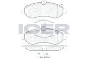 141802 Brzdové destičky ICER