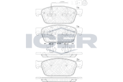 141953 Brzdové destičky ICER
