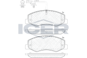 142000 Brzdové destičky ICER