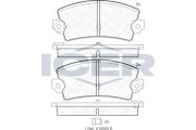 180098 Brzdové destičky ICER