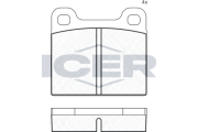 180162 Brzdové destičky ICER