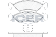 180451 Brzdové destičky ICER
