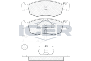 180475 Brzdové destičky ICER