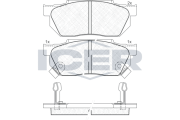 180494 Brzdové destičky ICER