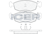 180543 Brzdové destičky ICER