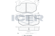180633 Brzdové destičky ICER