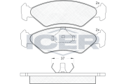 180776 Brzdové destičky ICER