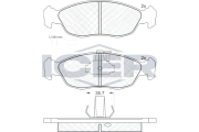 180932 Brzdové destičky ICER