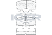 180951 Brzdové destičky ICER