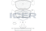 180957 Brzdové destičky ICER