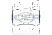 180974 Brzdové destičky ICER