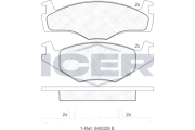 181048 Brzdové destičky ICER