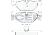 181051 Brzdové destičky ICER