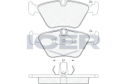181140 Brzdové destičky ICER